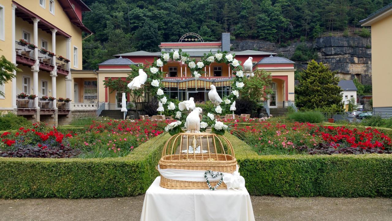 Parkhotel Bad Schandau Mit Spa Exterior foto